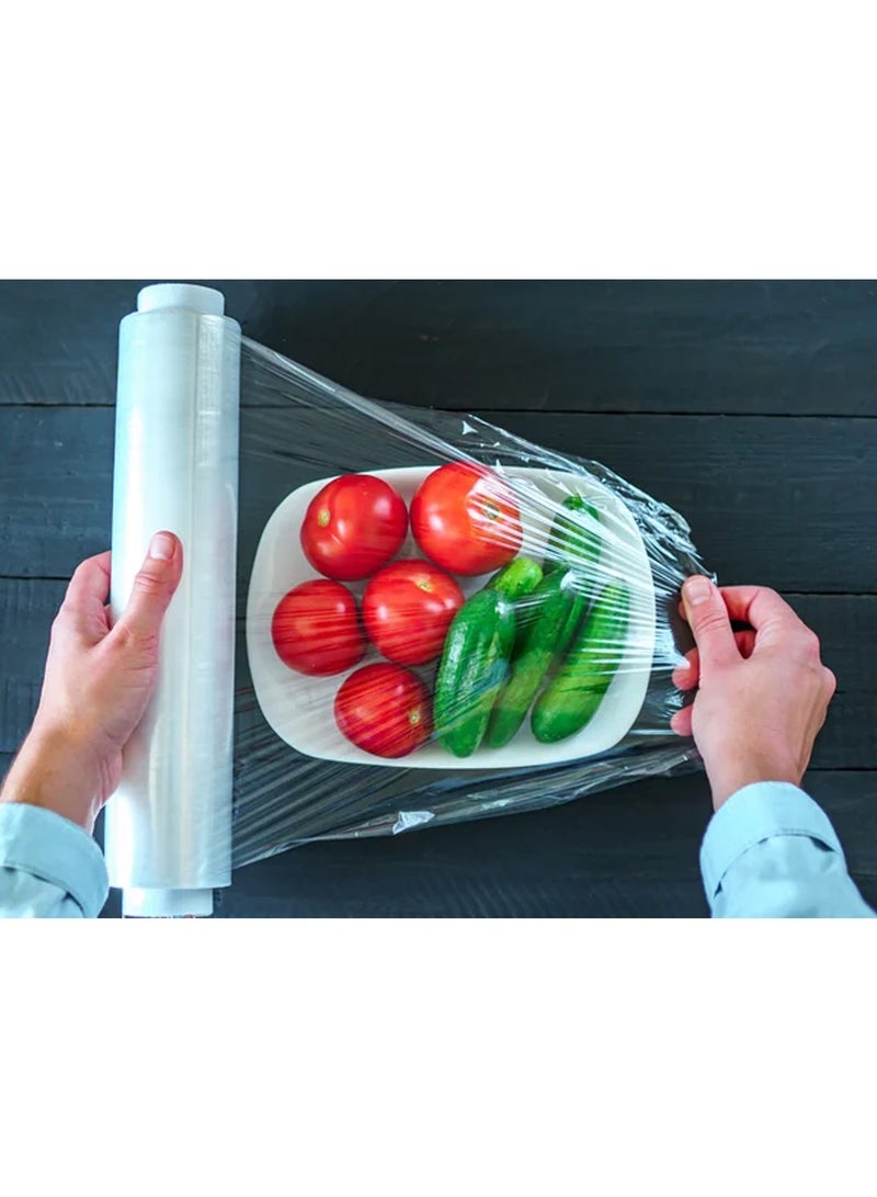 CATANES Food Storage Set – 1 Roll PE Cling Film and 3 Rolls Freezer Bags - Image 2