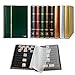 Prophila Collection Prophila Stamp Album Stockbook 60 Black Sides Leatherette Padded Green Cover - Image 3