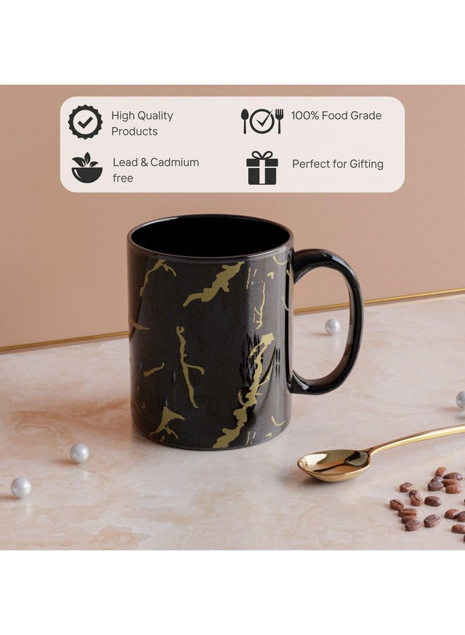 The Earth Store Black Copper Pipe Coffee Mug Set of 6 Ceramic Mugs to Gift to Best Friend, Tea Mugs, Microwave Safe Coffee Mugs, - Image 5