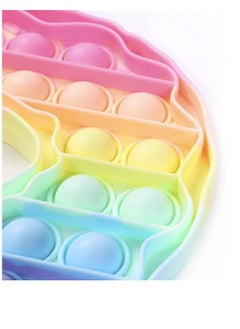 Y&D Unzip the Toy,Lollipop Donut Decompression Bubble Toy, Silicone Sensory Squeeze Bubbles Toy Stress Relief Anti Anxiety Autism ADHD Special Gift for Kids, Brain Game (2 PCS)  - Image 4