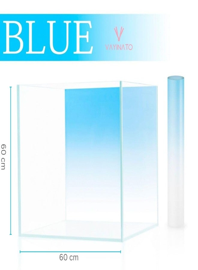 VAYINATO® Sky Blue (60 * 60cm) Gradient Aquarium Fish Tank Background - Natural Look Aquarium Poster - Simple Wallpaper Fish Tank Backdrop Decorations | Easy to Apply - Image 4