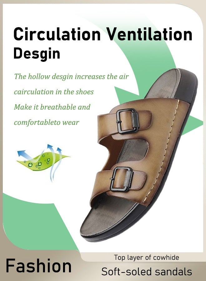 First layer of leather soft sole sandals - Image 5