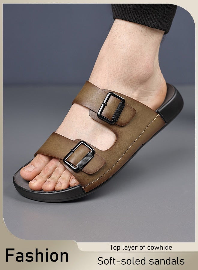 First layer of leather soft sole sandals - Image 3