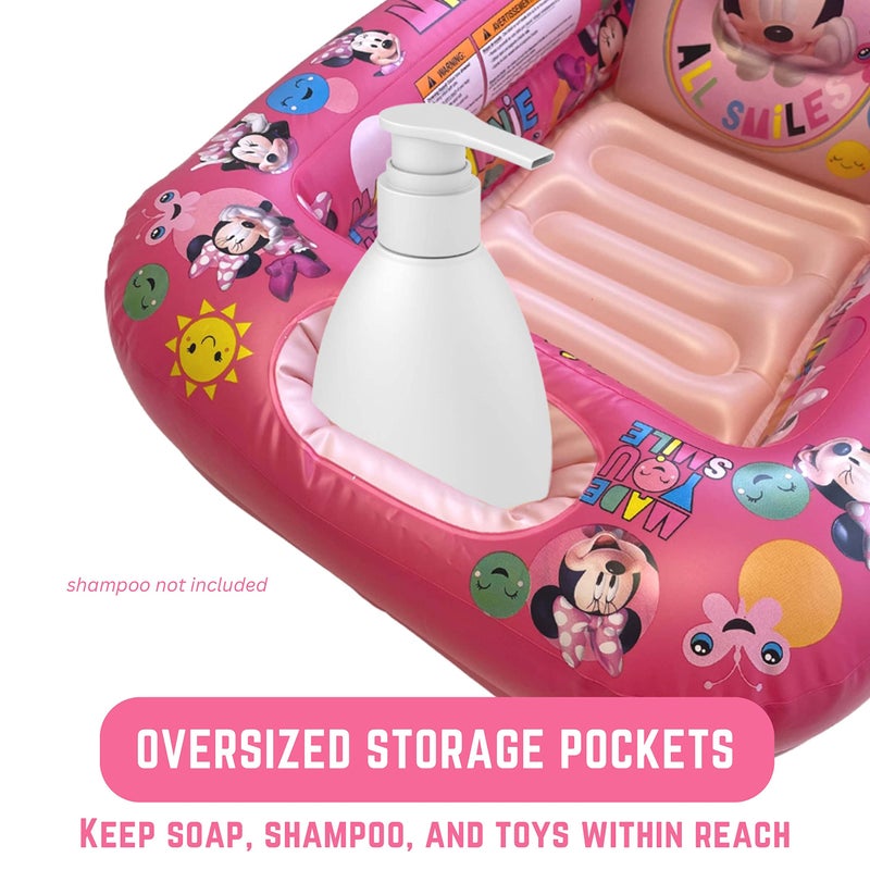 ginsey Disney Minnie Mouse 100% Fabulous Inflatable Tub - Baby Bathtub - Image 5