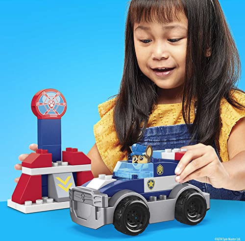 Mega Brands Mega BLOKS PAW Patrol Toddler Building Blocks Toy Car, Chase's City Police Cruiser with 31 Pieces, 1 Figure, Gift Ideas for Kids Age 3+ Years - Image 2