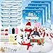 EOBOH 48 Pack Snowman Kit Christmas Crafts DIY Toys Kit Build a Snowman Craft Winter Decorations Indoor Creative Air Dry Clay Modeling Crafts Christmas Activities School Family Party Supplies - Image 2