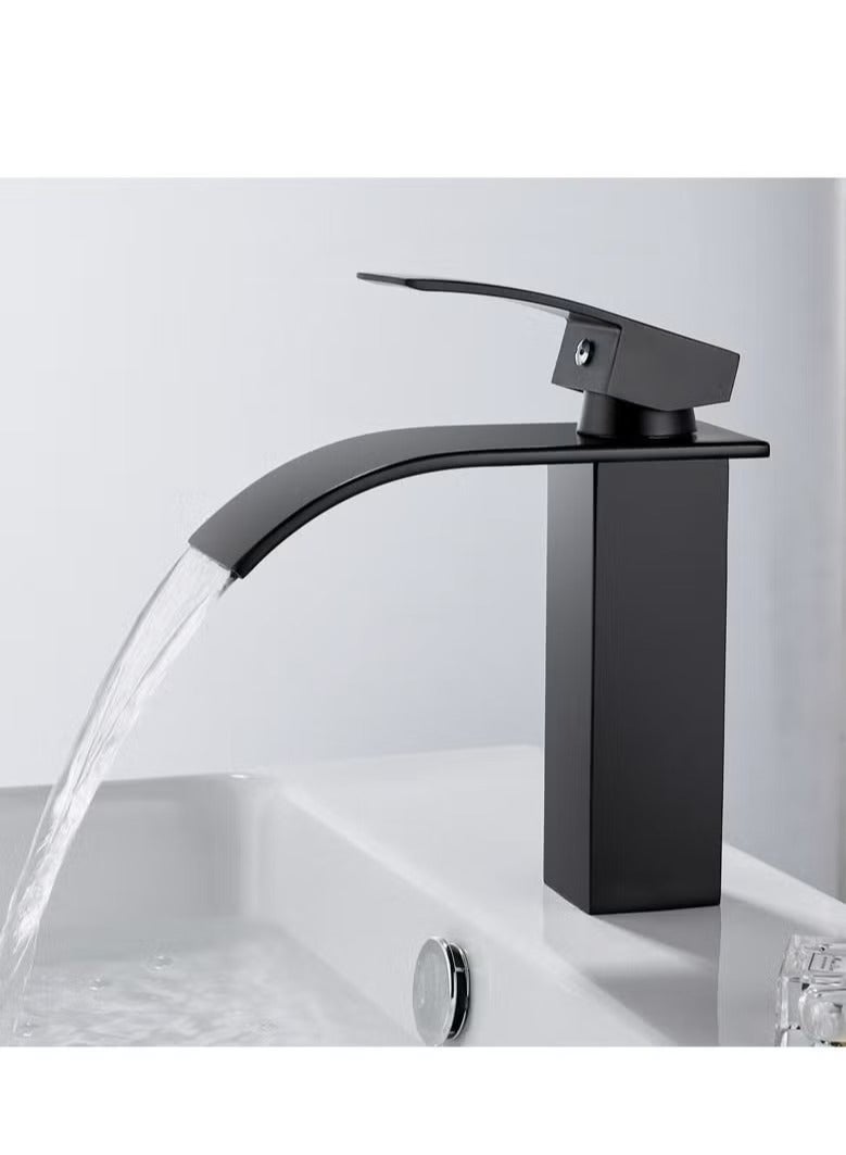 Monda Bathroom Basin Faucet Waterfall Deck Mounted Cold and Hot Water Mixer Basin Faucet Bathroom Sink Deck Faucet - Image 5