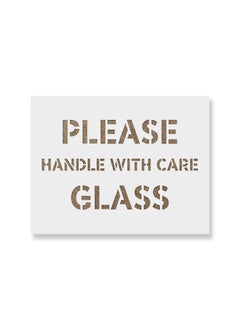 Stencil Revolution Please Handle with Care Glass Stencil Streamlined Warehouse Marking with Construction Stencils Plastic Stencils 