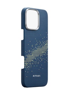 PITAKA iPhone 16 Pro Max MagSafe Case Tactile Woven Ultra Slim Cover with Raised Camera Lip / Woven Touch / Compatible with MagSafe / Drop and Damage Protection - Milky Way Galaxy  - Image 4