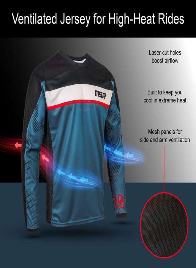 MSR Legend Dirt Bike Motocross MTB Offroad Jersey XXX-Large Steel Blue - Image 5