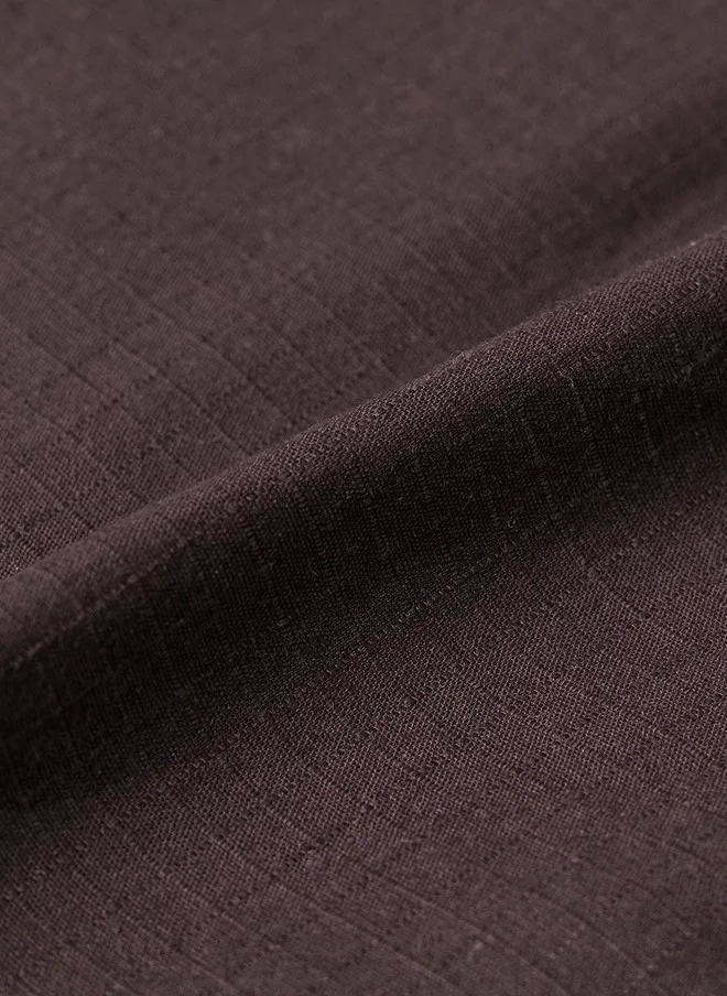 The Souled Store  The Souled Store Men Oversized Fit Solid Maroon Overshirt  | Best Price UAE