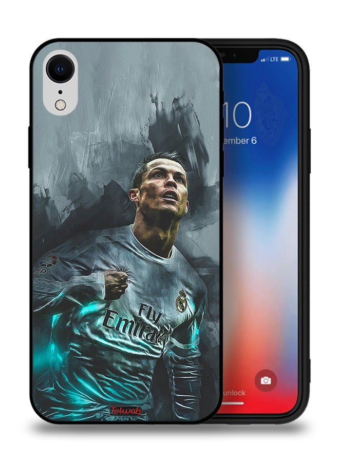 Tolwak Apple iPhone XR Protective Case Cristiano Ronaldo Art - Image 1