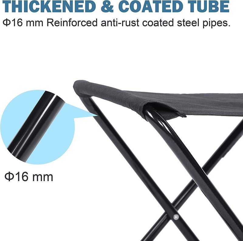 CRAFTSPEN Camp Chair Foldable Stool Light Weight Metal Material 175 Height Practical Foldable Stool Design Fishing Picnic Camping BBQ Beach Hunting Hiking Climbing a Mountain Travel Red - Image 5