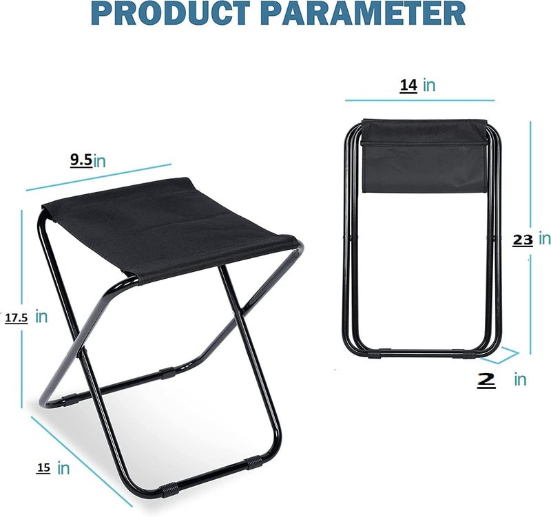 CRAFTSPEN Camp Chair Foldable Stool Light Weight Metal Material 175 Height Practical Foldable Stool Design Fishing Picnic Camping BBQ Beach Hunting Hiking Climbing a Mountain Travel Red - Image 3