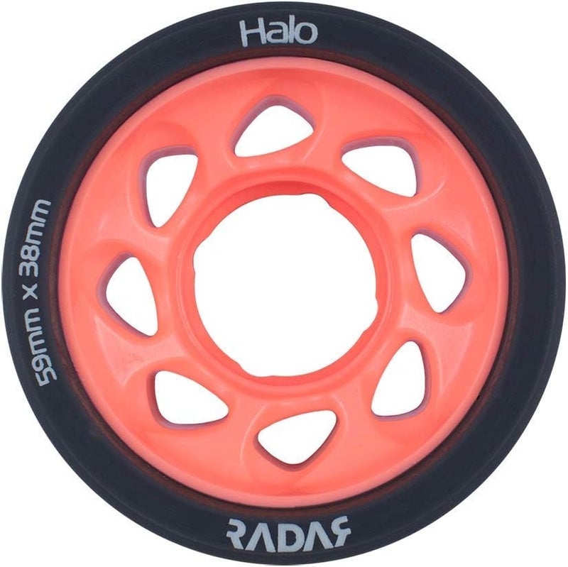 Riedell Radar Wheels Halo Roller Skate Wheels - 4 Pack of 38mm x 59mm - Image 2