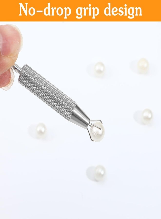 Telooco 10 Pcs Piercing Taper Piercing Ball Grabber Tool for Changing Jewelry - 12G 14G 16G 18G 20G Stainless Steel Flat Back Earring Insertion Tool Body Piercing Kit for Ear Nose Lip Navel Eyebrow - Image 2