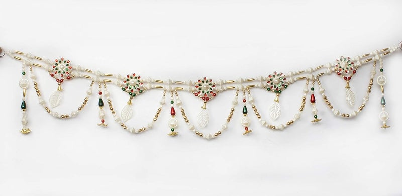 pranjals house pranjals house Door Hanging Beads Toran for Traditional Home Decoration/Pooja Room/Main Door and Temple - Multicolour - Image 1