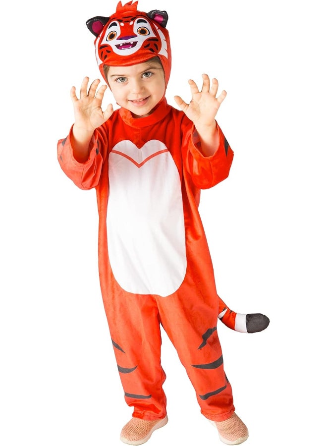 Ciao زي ليو وتيج ليو للأطفال من 3-4 سنوات | بدلة شخصية كرتونية للأطفال مع قبعة | زي حيوانات للأطفال من سلسلة ليو وتيج - Image 1