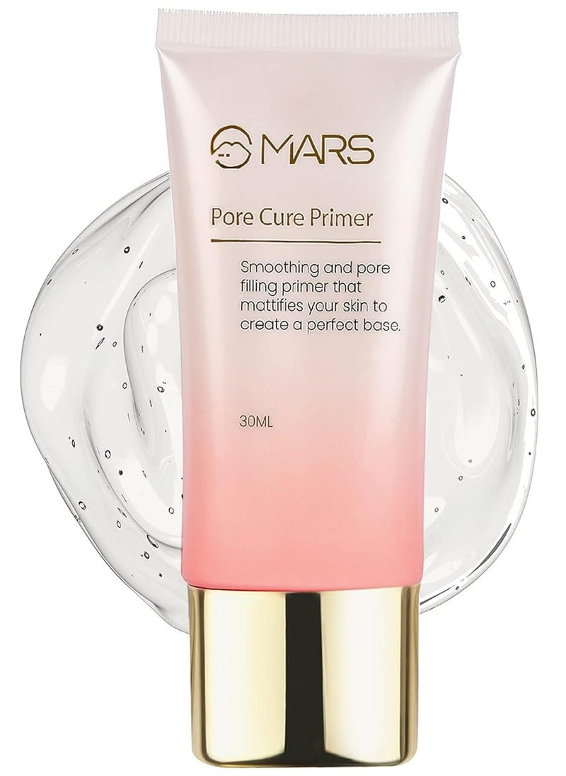MARS Pore Cure Primer for Face Makeup Long Lasting Smooth Base with Oil Control