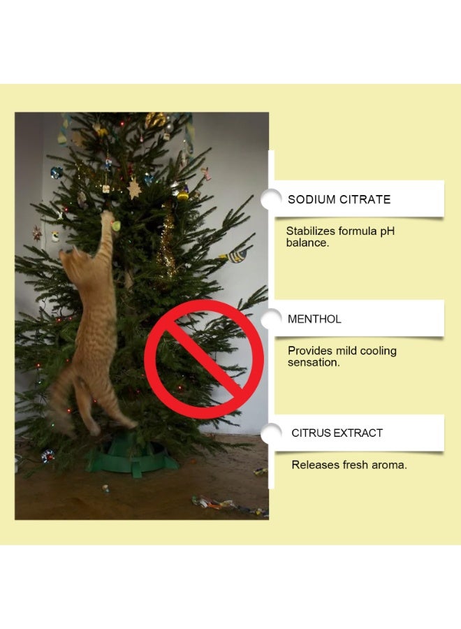 ييبونغ بخاخ منطقة محظورة للحيوانات الأليفة، بخاخ طارد للقطط برائحة الحمضيات - 100 مل مادة طبيعية لمنع الخدش للأثاث والأرائك والمناطق المحدودة، بخاخ للتدريب برائحة البرتقال لإبعاد القطط (تركيبة آمنة للحيوانات الأليفة، 3.38 أونصة سائلة) - Image 4