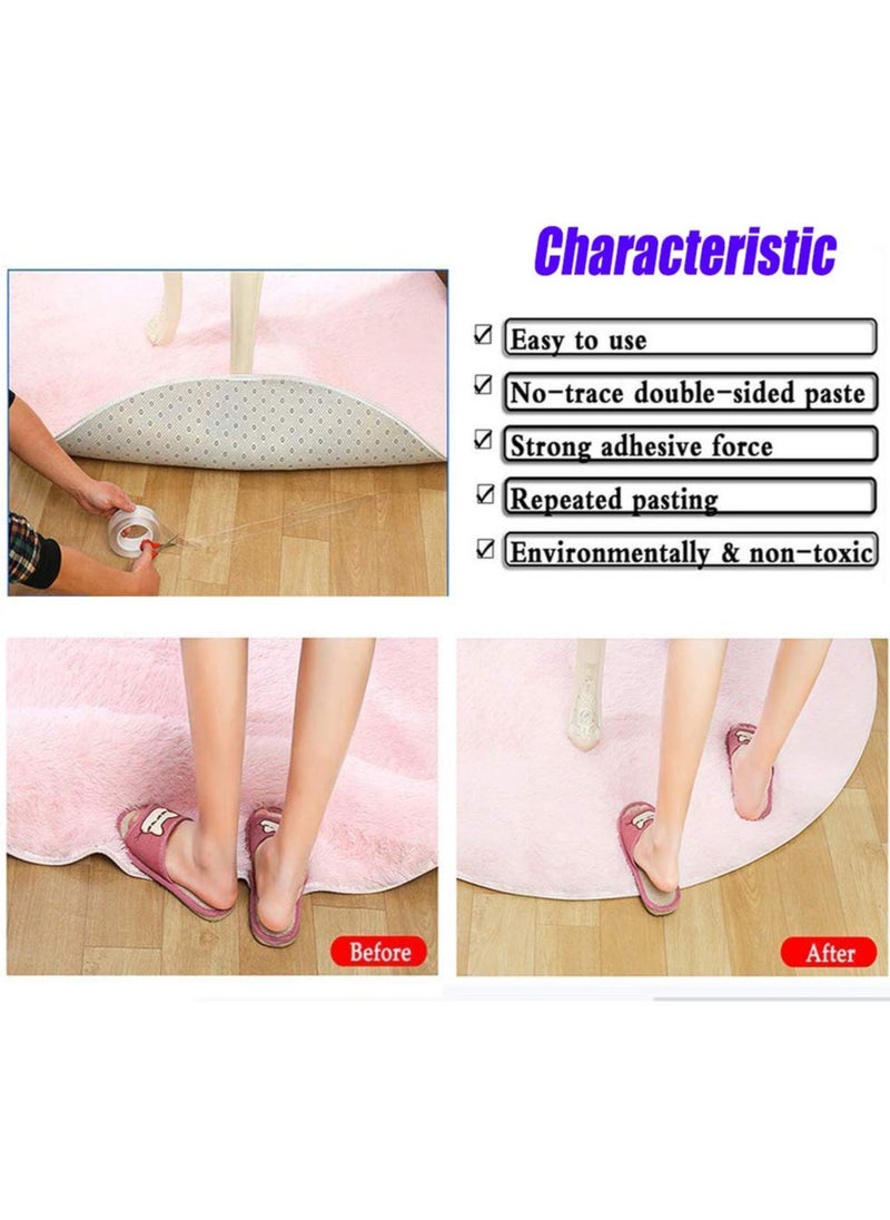 General Nano Grip Tape (approx. 5m x 20mmx2mm) Reusable Removable Washable Double-Sided Adhesive Strips Seamless Traceless Double-Sided Adhesive High Viscosity Transparent Tape Sticky Kitchen Holder  - Image 5