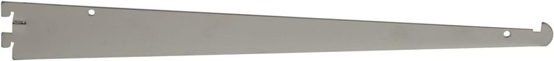Tap in Shelf Brackets, 16 Inch Metal Shelf Supports for President Line Standards, Pack of 25, Chrome