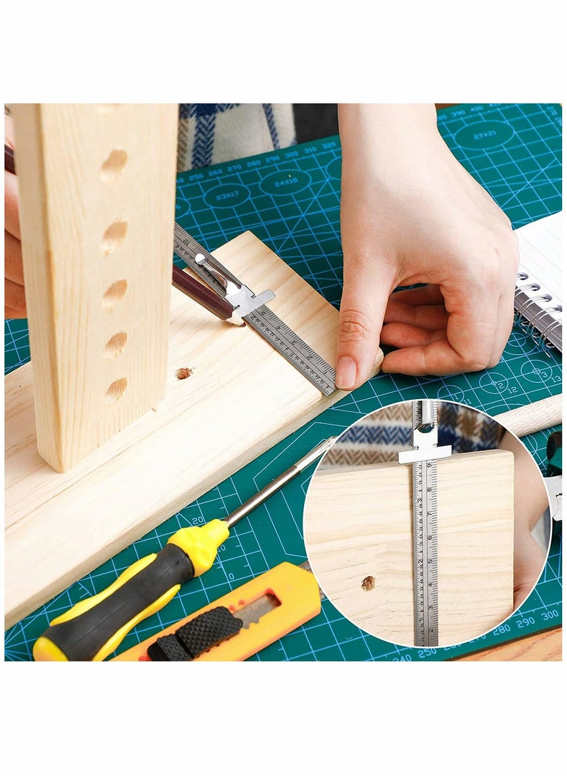 Y&D Rulers, Measuring Tools, Pocket Ruler Flexible Precision Stainless Steel with Detachable Clips Clip Scale Gauge Metric British System, 2 Pieces 6 Inch 15 cm  - Image 5