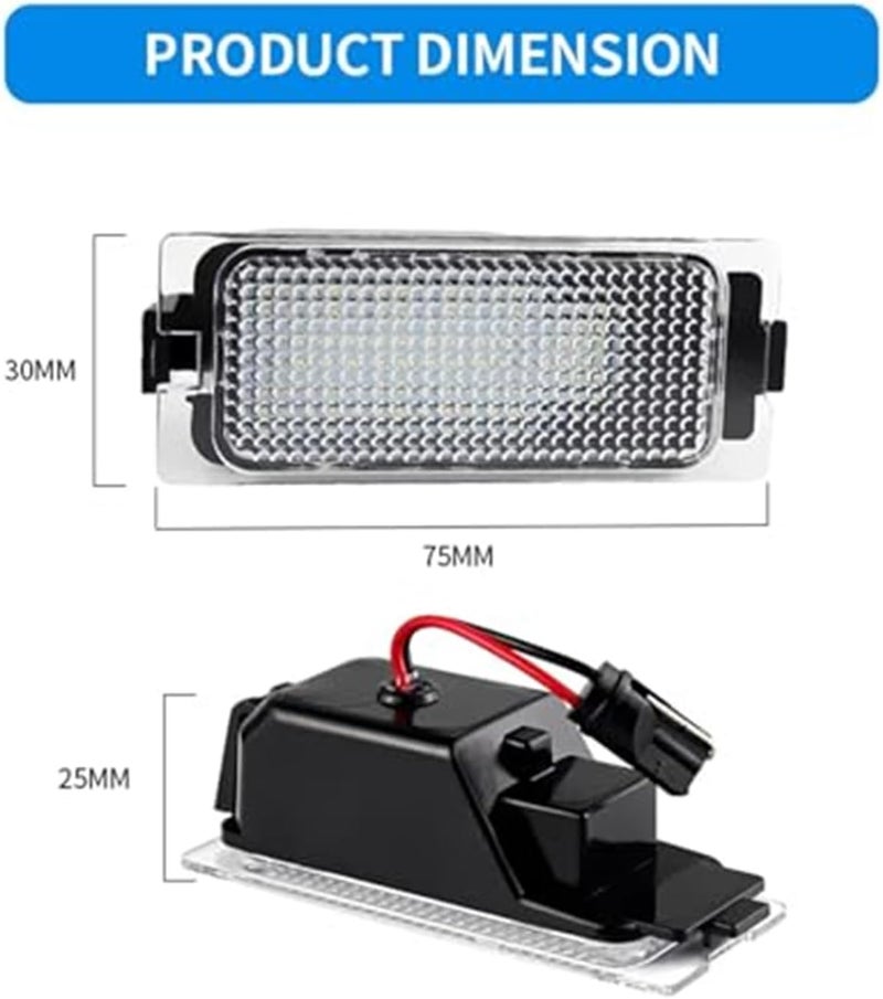 QASULER 2PCS Car Rear License Plate Light - Image 4