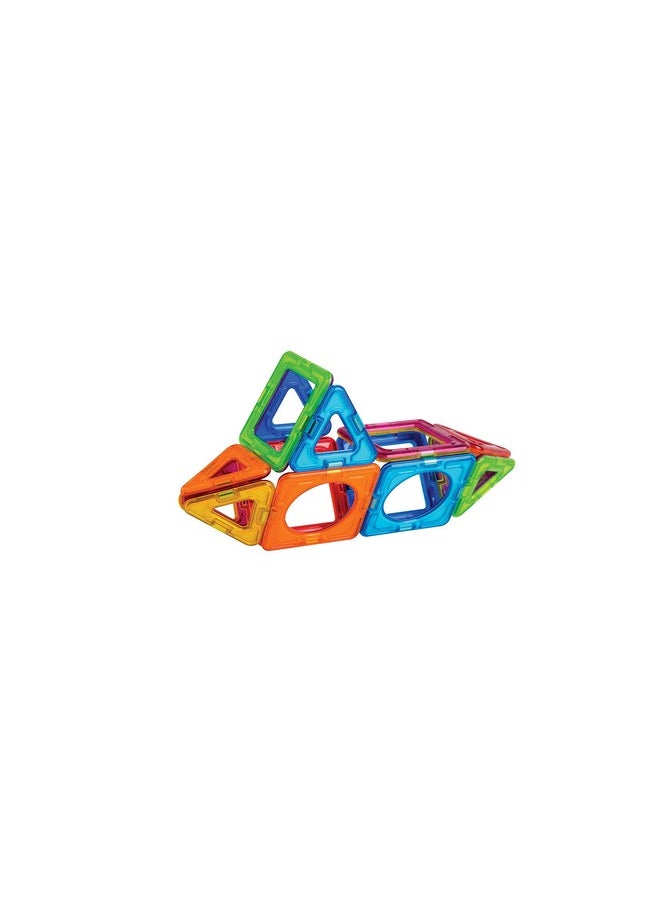 Magformers MAGFORMERS Basic Plus 14Piece, Rainbow Colors, Educational Magnetic Geometric Shapes Tiles Building STEM Toy Set Ages 3+  - Image 4