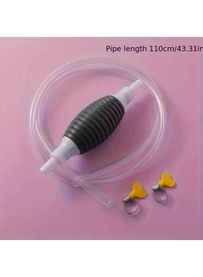 4pcs Self Priming Fuel Transfer Pump Kit 39.37 Inch Oil Suction Hose With Airbag Metal Clamps For Diesel Gasoline Urea Tank Oil Extraction Water Pumping - Image 3