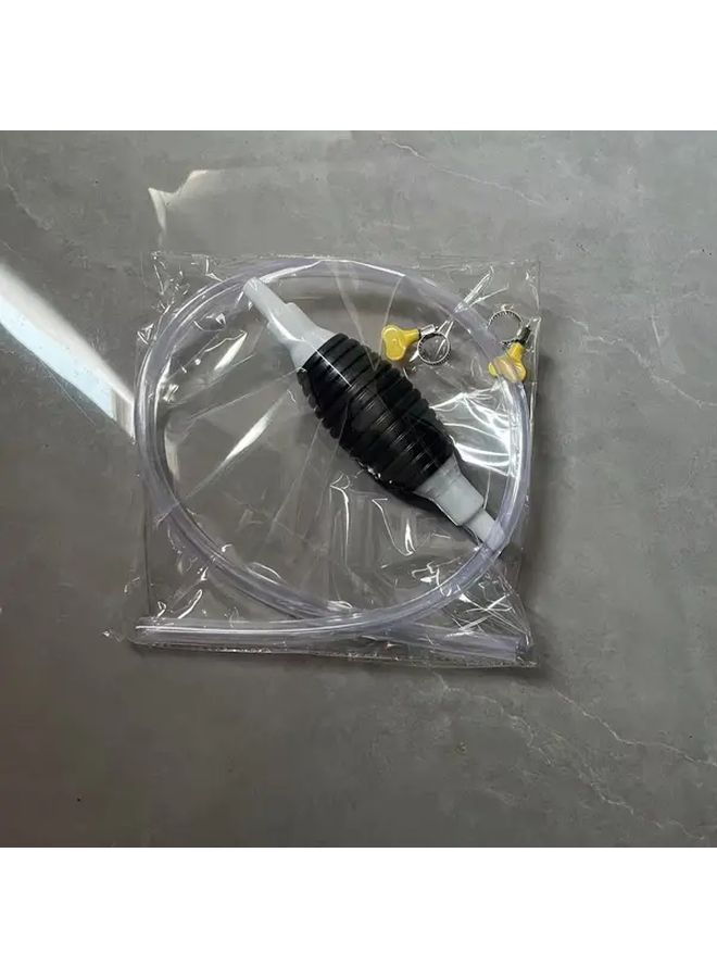 4pcs Self Priming Fuel Transfer Pump Kit 39.37 Inch Oil Suction Hose With Airbag Metal Clamps For Diesel Gasoline Urea Tank Oil Extraction Water Pumping - Image 4