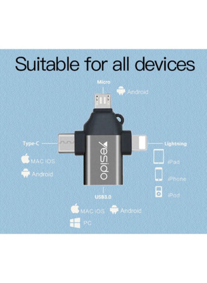 Yesido 3 In 1 OTG USB 2.0 Supper Fast Data Transmission GS15 - Image 2