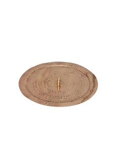 Rewari Handicrafts Rewari Handicrafts Brass Handmade Cooking Kadhai with Lid for Kitchen Home Pital Hammered Kadhai Daily Use 3 Liter Golden  - Image 2