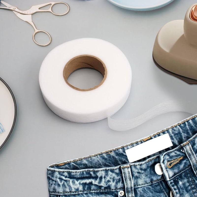 RECLUSE RECLUSE Fabric Fusing Tape Fusible Bonding Web Adhesive Tape for Clothes with Free Soft Tape Measure Bonding Clothes Jeans Pants Collars  - Image 5