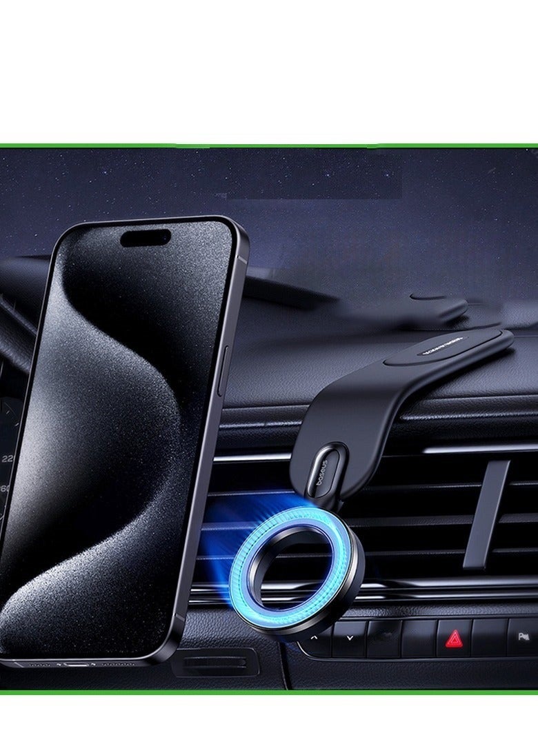 The instrument board can rotate the universal magnetic car holder of the car mobile phone holder for a week,with a vehicle rack with super magnetic magnets,compatible with iPhone compatible with 16 15 14 13 12 series,Samsung S24 S23 and other smartphones,black - Image 2