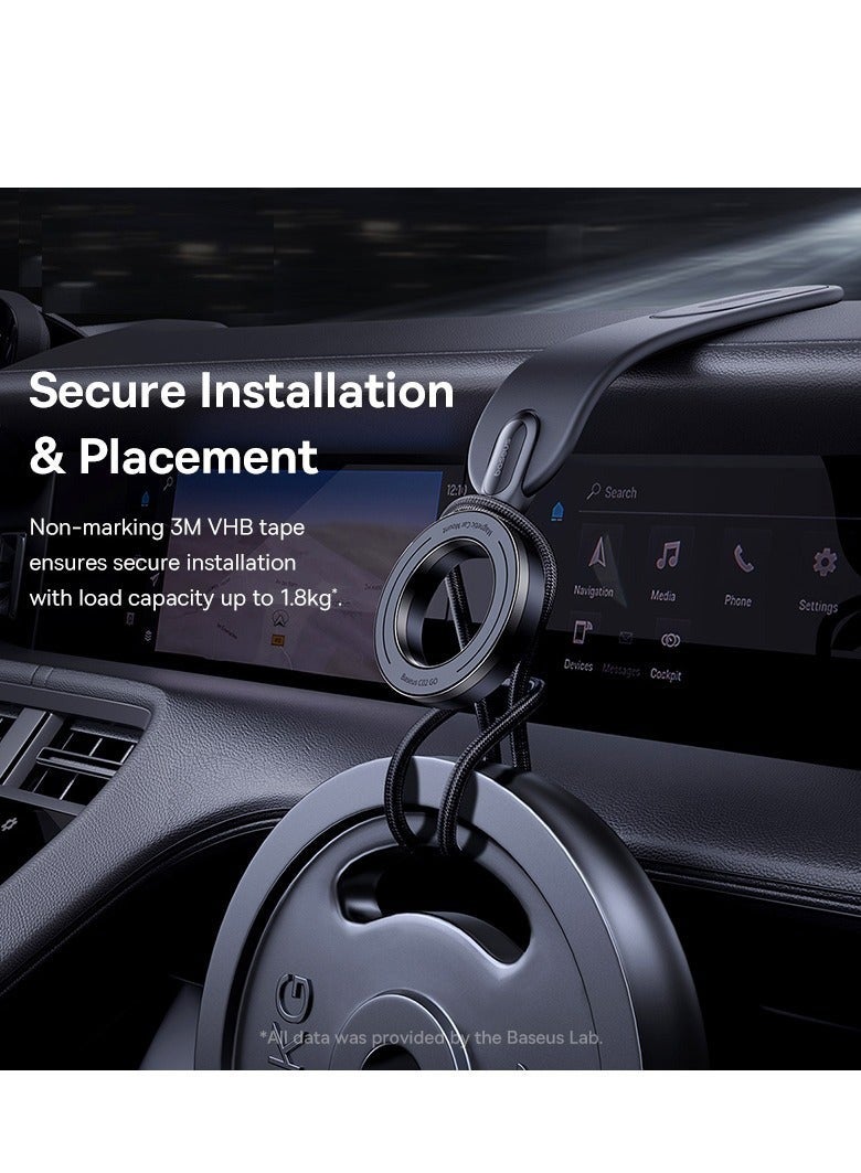 The instrument board can rotate the universal magnetic car holder of the car mobile phone holder for a week,with a vehicle rack with super magnetic magnets,compatible with iPhone compatible with 16 15 14 13 12 series,Samsung S24 S23 and other smartphones,black - Image 4