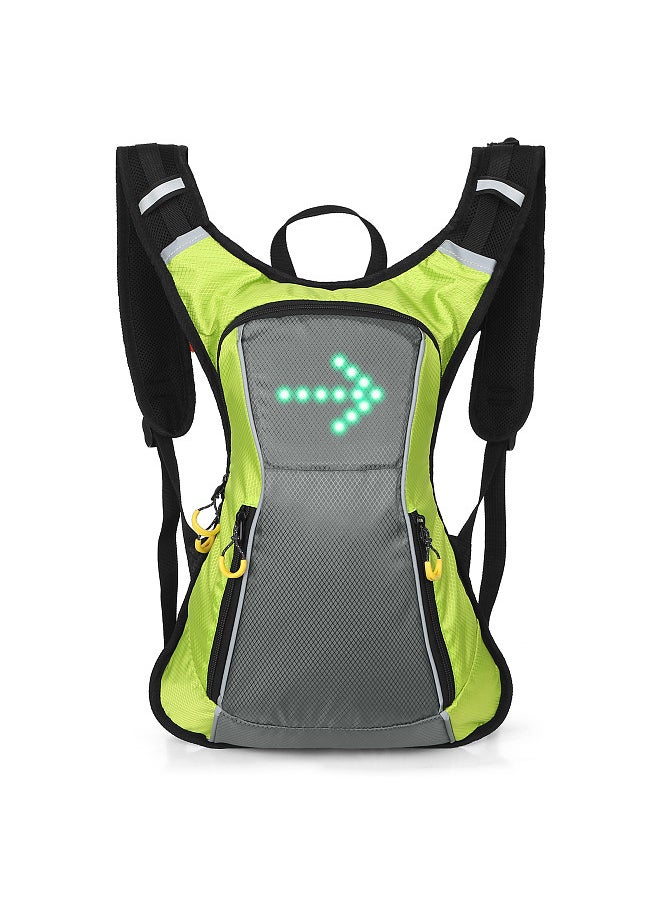 Generic LED Turn Signal Backpack IPX5 Waterproof Reflective Backpack with Direction Indicator USB Rechargeable Safety Light Bag Wireless Remote Control Bicycle Bag for Cycle Running Walking Jogging  - Image 2