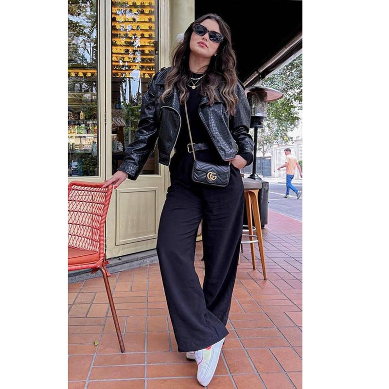 NEW YOUNG 3 Pack Women's Wide Leg Pants with Pockets High Waist Loose Sweatpants Casual Lounge Yoga Workout Palazzo - Image 3