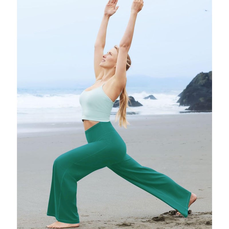NEW YOUNG 3 Pack Women's Wide Leg Pants with Pockets High Waist Loose Sweatpants Casual Lounge Yoga Workout Palazzo - Image 5