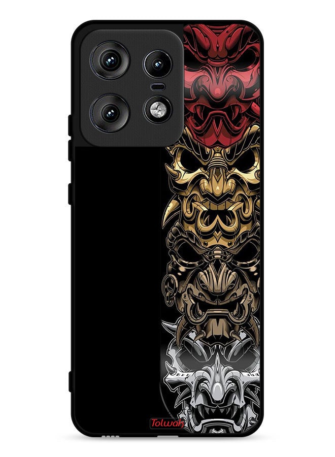 Tolwak Motorola Edge 50 Pro 5G Protective Case Cover Heads Art - Image 1