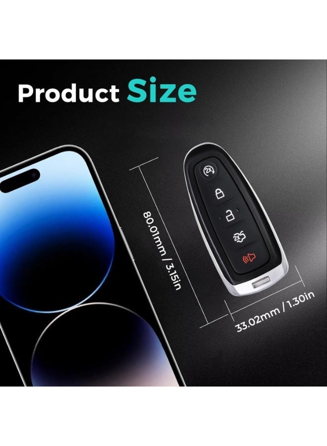 KISSUN Ford Replacement Key Fob Shell Case Cover Smart Keyless Entry Remote Blank Key for Ford Edge Escape Explorer Focus Flex Taurus Fusion - Image 5