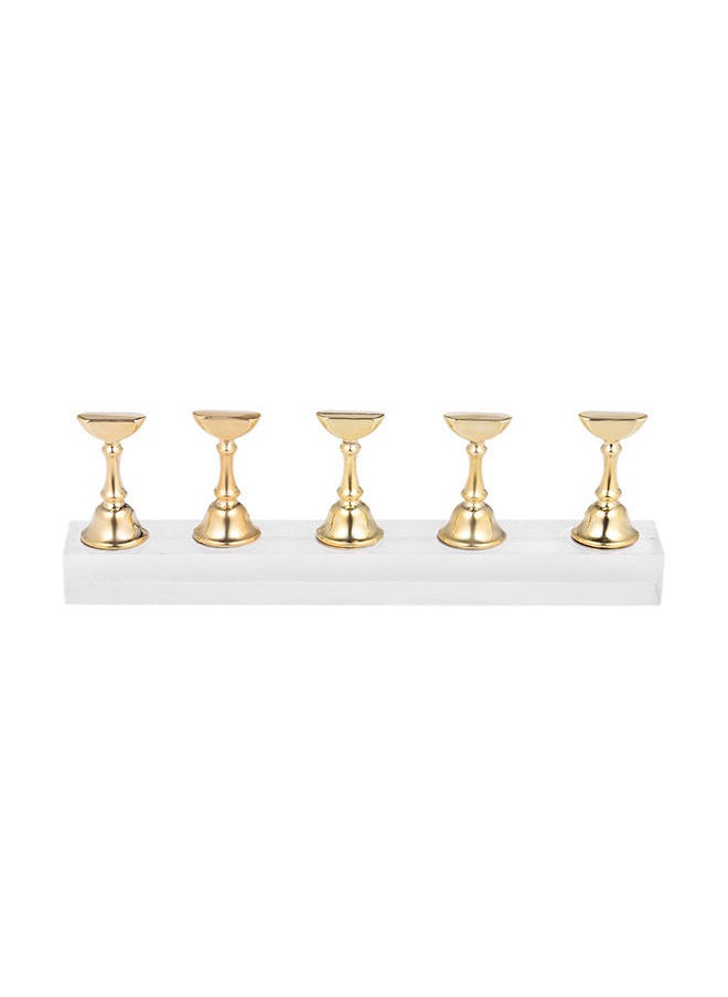 NIBEMINENT False Nail Holder Stand Gold  - Image 1