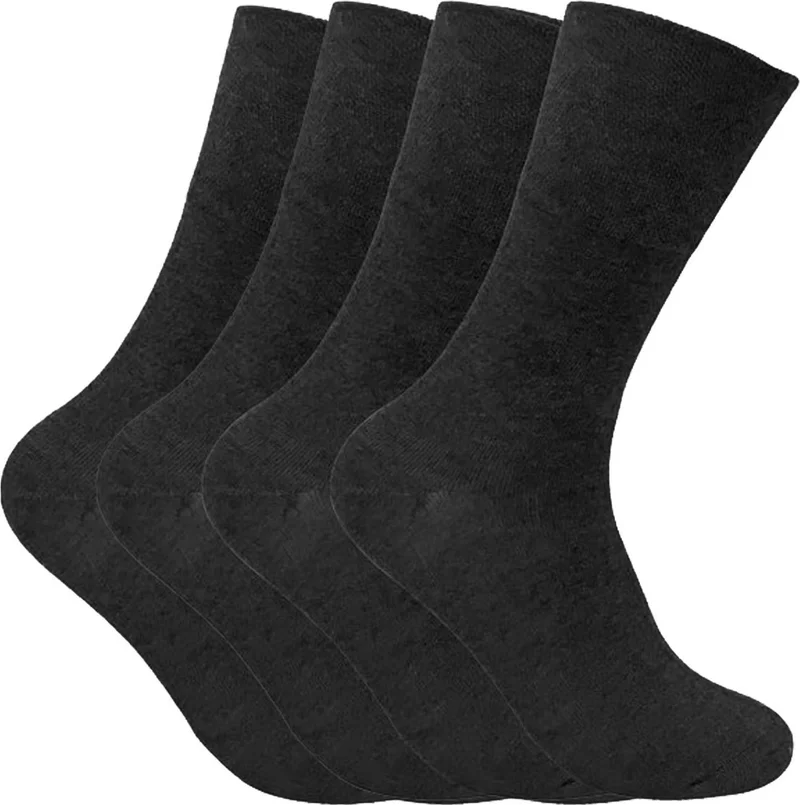 هيبسين راكيب Competing All 4 Pack Men's Thin Wool Bamboo Sock Socks Seamless Quality