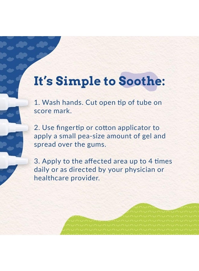 Orajel جل تبريد ليلي للأطفال لتهدئة آلام التسنين، خالي من الأدوية، العلامة التجارية الموصى بها من قبل أطباء الأطفال لتهدئة آلام التسنين، أنبوب واحد 0.18 أونصة - Image 4