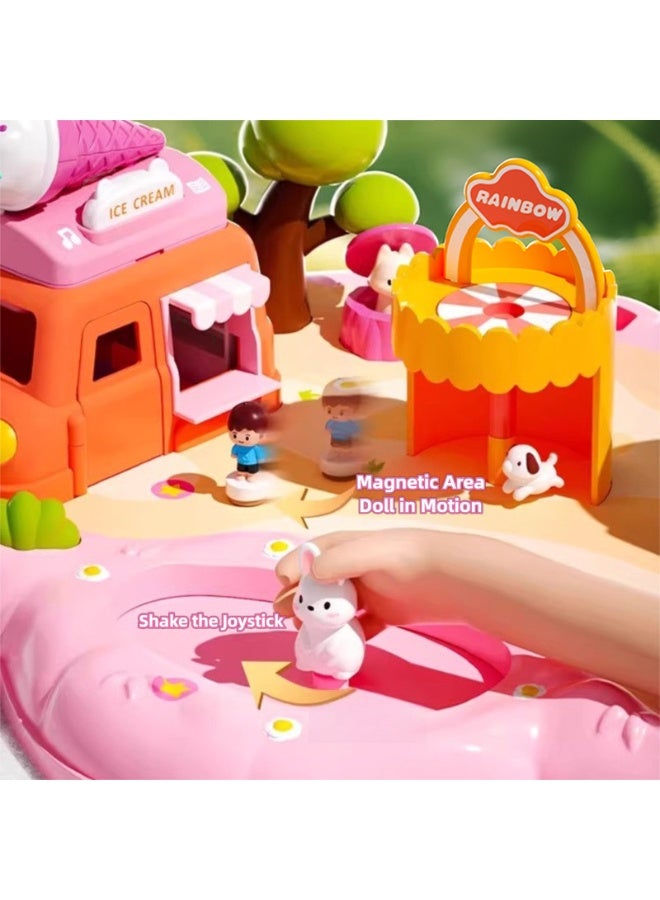 Magnetic Dream Playground Doll House Interactive Educational Playset for Girls 3+ Years Old DIY Assembly Creative Pretend Play Birthday & Eid Gift Kids Play House Toy - Image 4