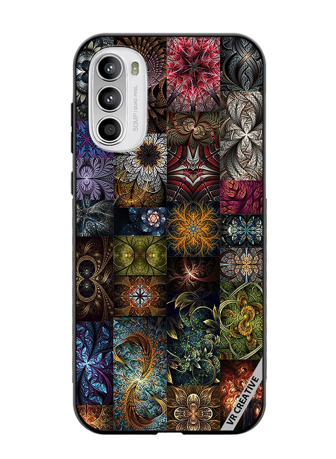 VR CREATIVE Protective Case Cover For Motorola Moto G82 30 Mind Blowing Pieces Of Algorithmic Fractal Art Design Multicolour - Image 1