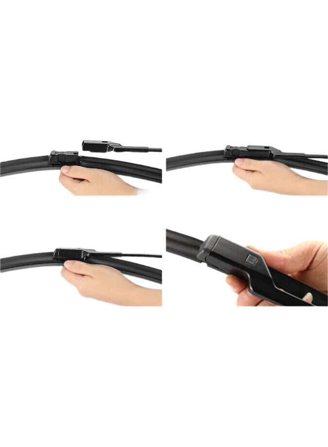 AOLIN Boneless Wiper Blades For Saic Volkswagen New Lavida Wiper Blades 13/14/15-17 Models 1.6L/1.4T/Langhang/Langjing Original Size Rubber Strip - Image 1