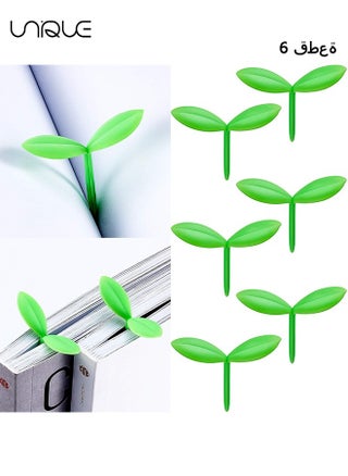 6 Pieces Leaves Bookmarks, Sprout Little Green Bookmarks Mini Green Sprout Bookmarks Silicone Grass Buds Bookmarks Creative Gifts for Bookworm Book Lovers Reading (Green) - pzsku/Z76C58D88B42F2568BB73Z/45/_/1702458015/c070c1ae-f1f5-488d-b8d8-8f33d5749250