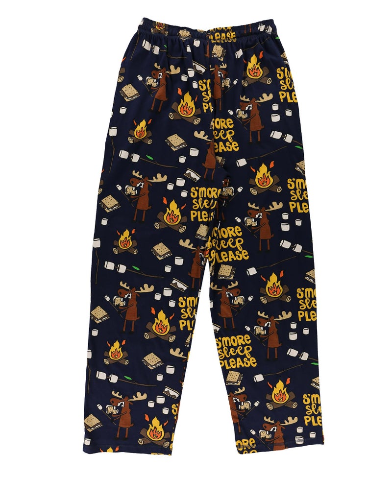 Lazy One Animal Pajama Pants for Men, Men's Separate Bottoms, Lounge Pants, Funny, Humorous, Moose, Camping, Fire (Smore Sleep Please, Large) - Image 5