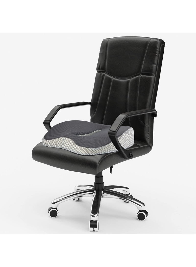 Generic Comfortable Donut Pillow for Tailbone Pain Relief, Gel Seat Cushion for Office Use, Alleviates Hemorrhoids and Sciatica Discomfort - Image 4